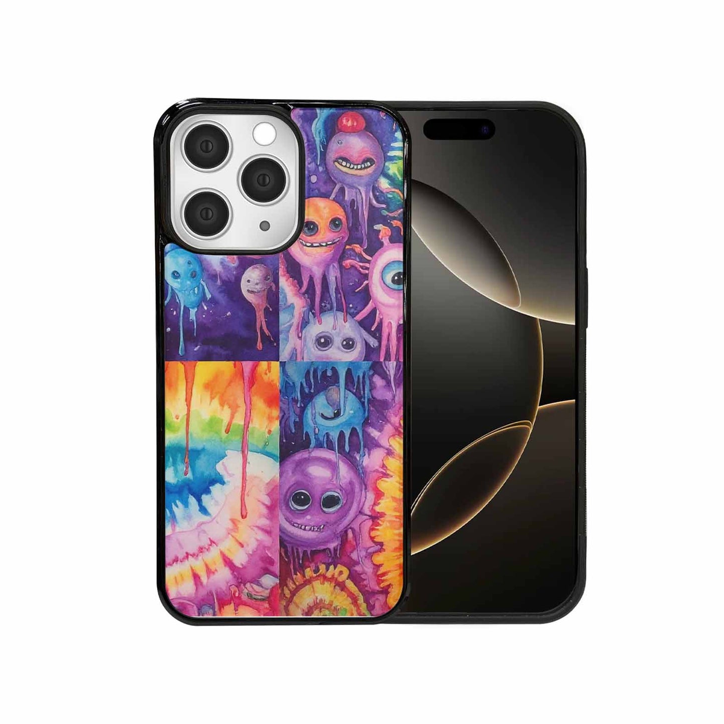 iPhone 15 Pro Max Case — Aliens Tie Dyemelting Aliens P, Custom Print Case Cover