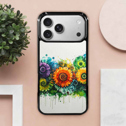 iPhone 17 Pro Max Case — Black &amp; Green Ink Tie Dye, Unique Phone Case Design