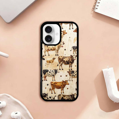 iPhone 17 Case — Small Cow Animal Print Animal Print, Original Design Phone Case