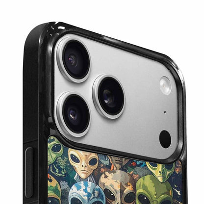 iPhone 17 Pro Case — Aliens Camo Aliens Pattern Hundreds Alien, Custom Print Case Cover