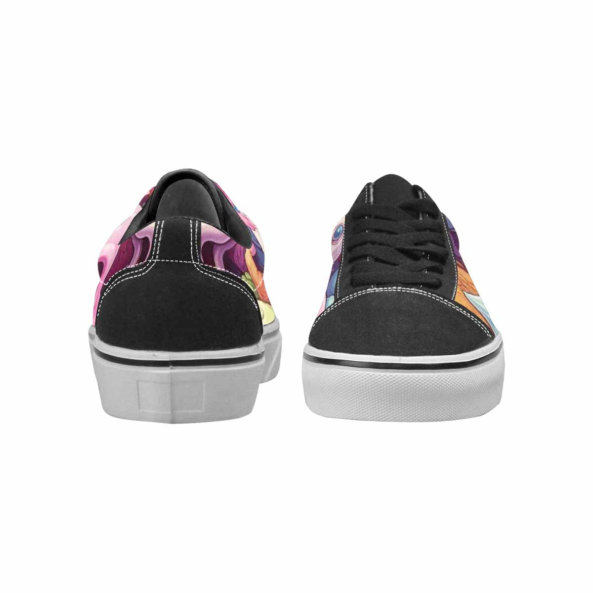 WOMEN'S Ice Cream Monsters  Lace-Up Canvas Cottagecore Custom Sneakers