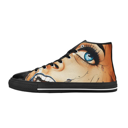 WOMEN'S Cc Retro Face 5 High Top Canvas Aesthetic Sneakers