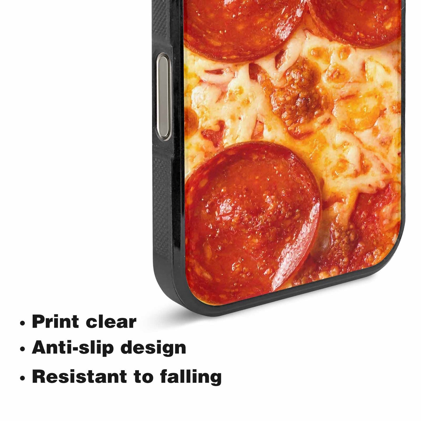 iPhone 16 Pro Max Case — Pepperoni Pizza Print Custom, Customized Protective Case