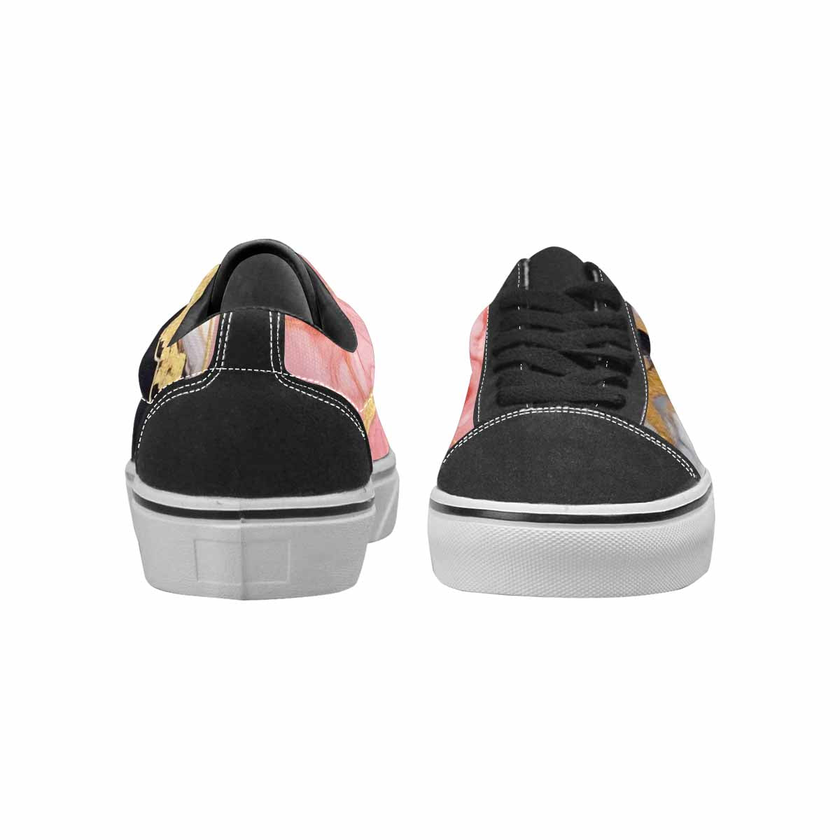 WOMEN'S Marble Vein Lace-Up Canvas Grunge Custom Shoes