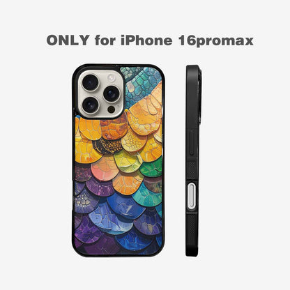 iPhone 16 Pro Max Case — Reptile Scale Full Color Vibrant Reptile, Custom Art Phone Cover