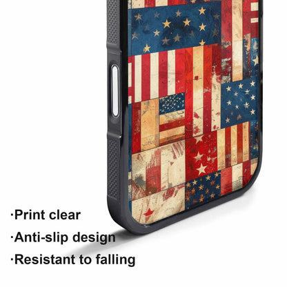 iPhone 17 Pro Max Case — Small American Flag Stars Galaxy Space, Custom Designed Case Cover