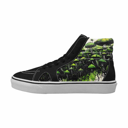 MEN'S Rainbow Drip Mushrooms High Top Canvas Dreamcore Custom Shoes