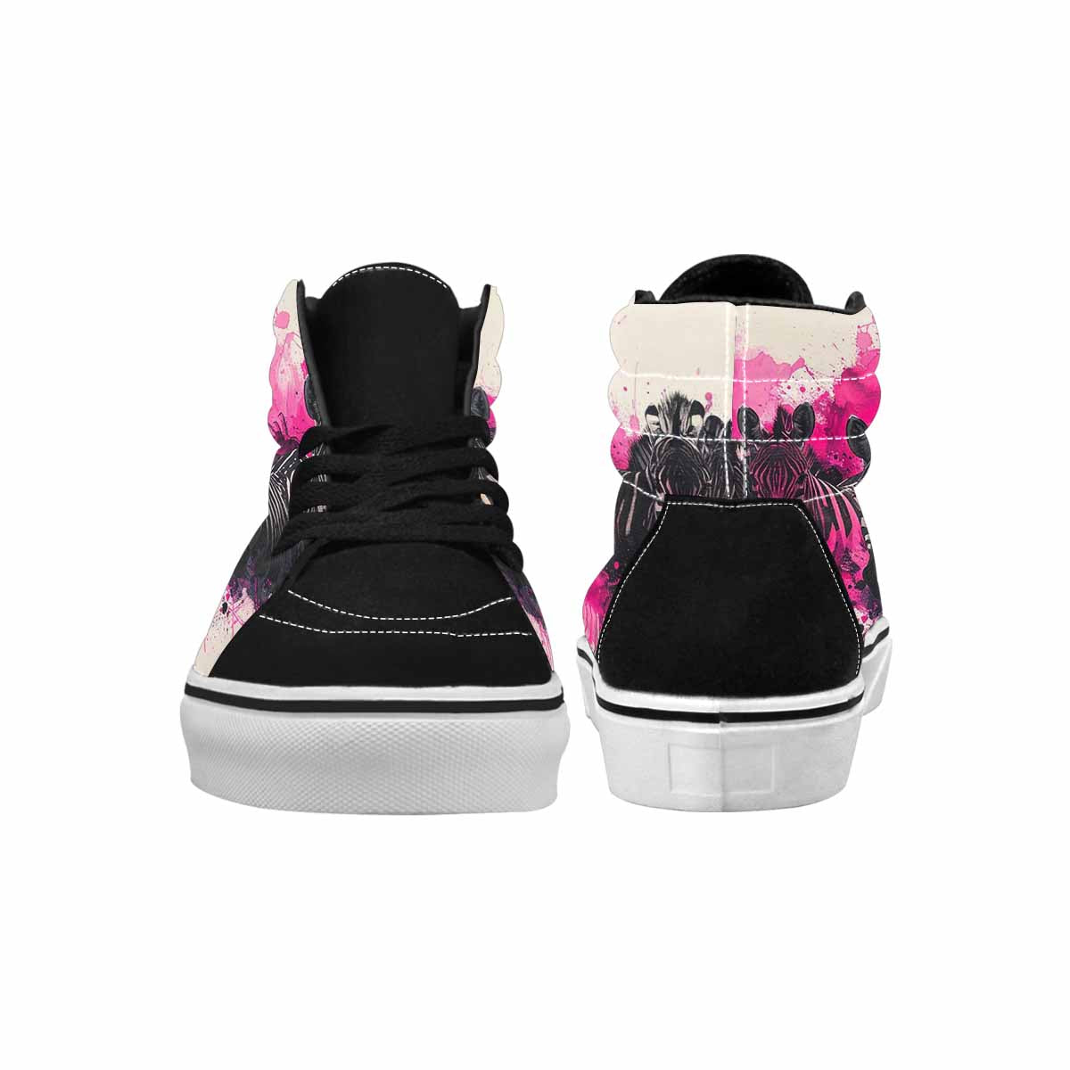 MEN'S Zebra Stripe Burst High Top Canvas Dreamcore Shoes