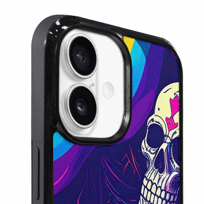 iPhone 17 Case — Pride Flag Skulls Seamless Gothic Skulls, Personalized Phone Case