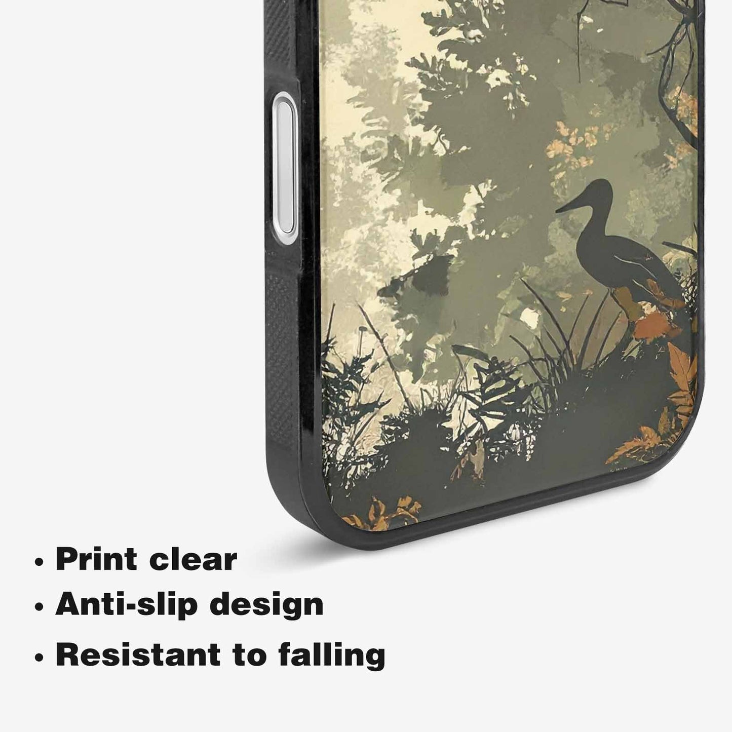 iPhone 16 Case — Hunting Camouflage Pattern With Deer And, Custom Phone Case