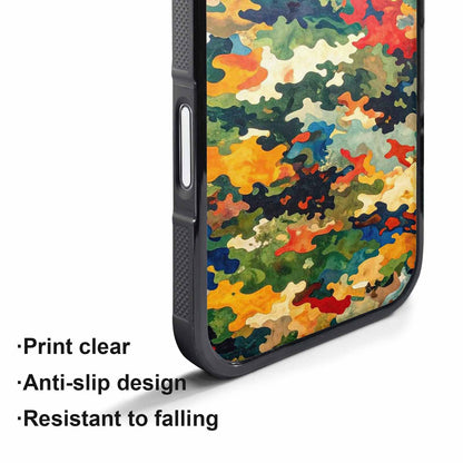 iPhone 17 Pro Case — Camo Patches Full Color Vibrant Camo, Unique Phone Case Design