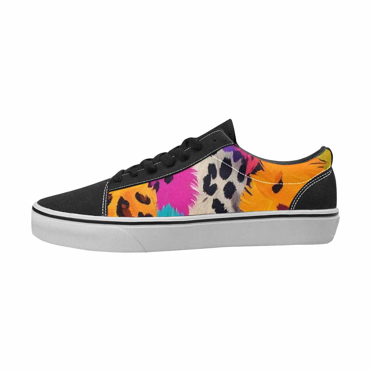 MEN'S Leopard Full Color Canvas Statement Surreal Custom Printed Shoes