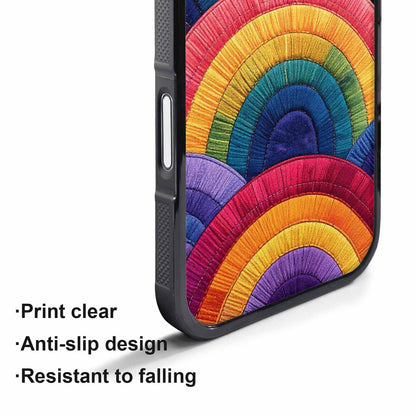 iPhone 17 Air Case — Vivid Camo Rainbow Arc Camo, Personalized Phone Case