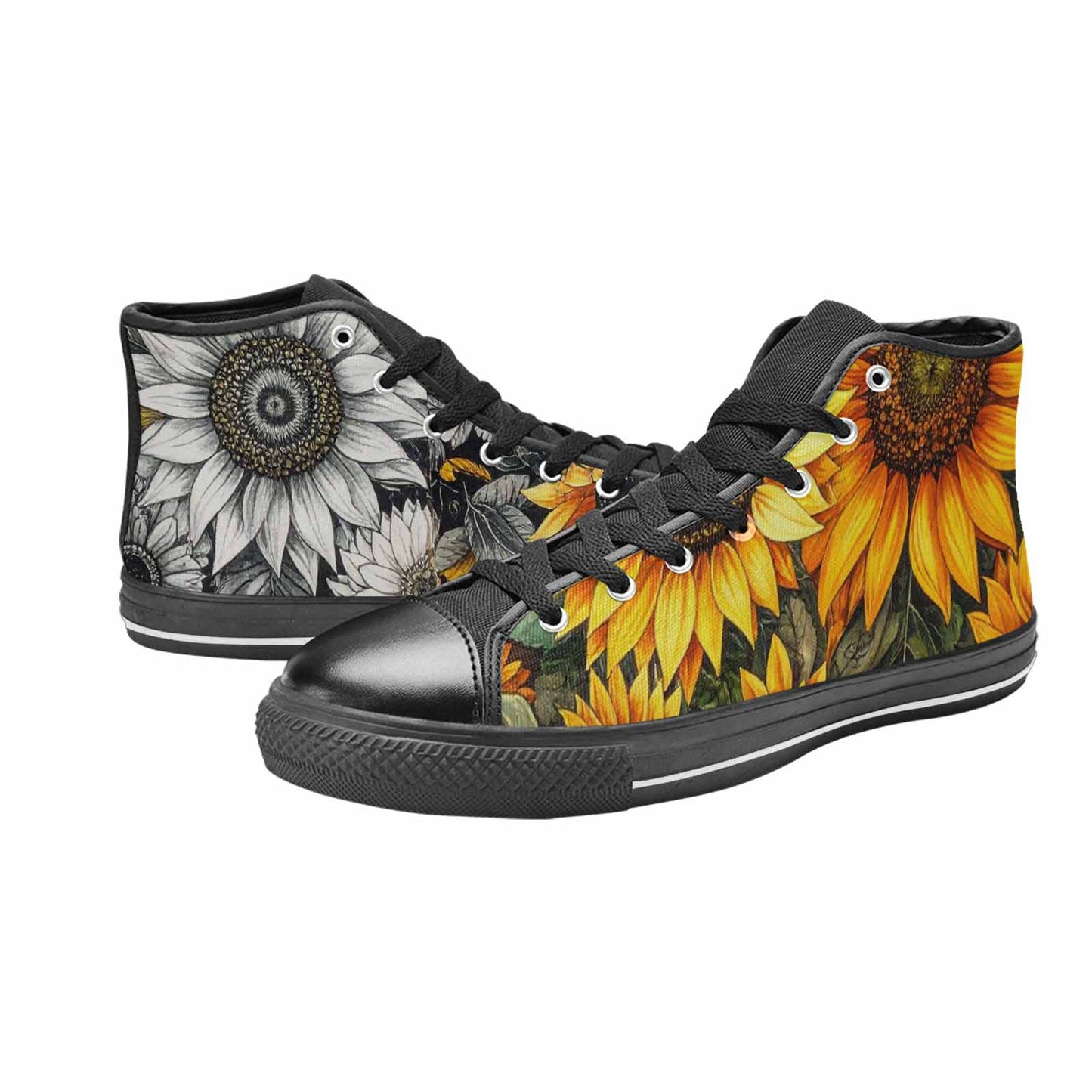 WOMEN'S Sunflower High Top Canvas Grunge Sneakers