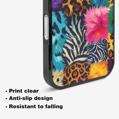 iPhone 16 Case — Full Color Vibrant Animal Print Animal, Original Design Phone Case