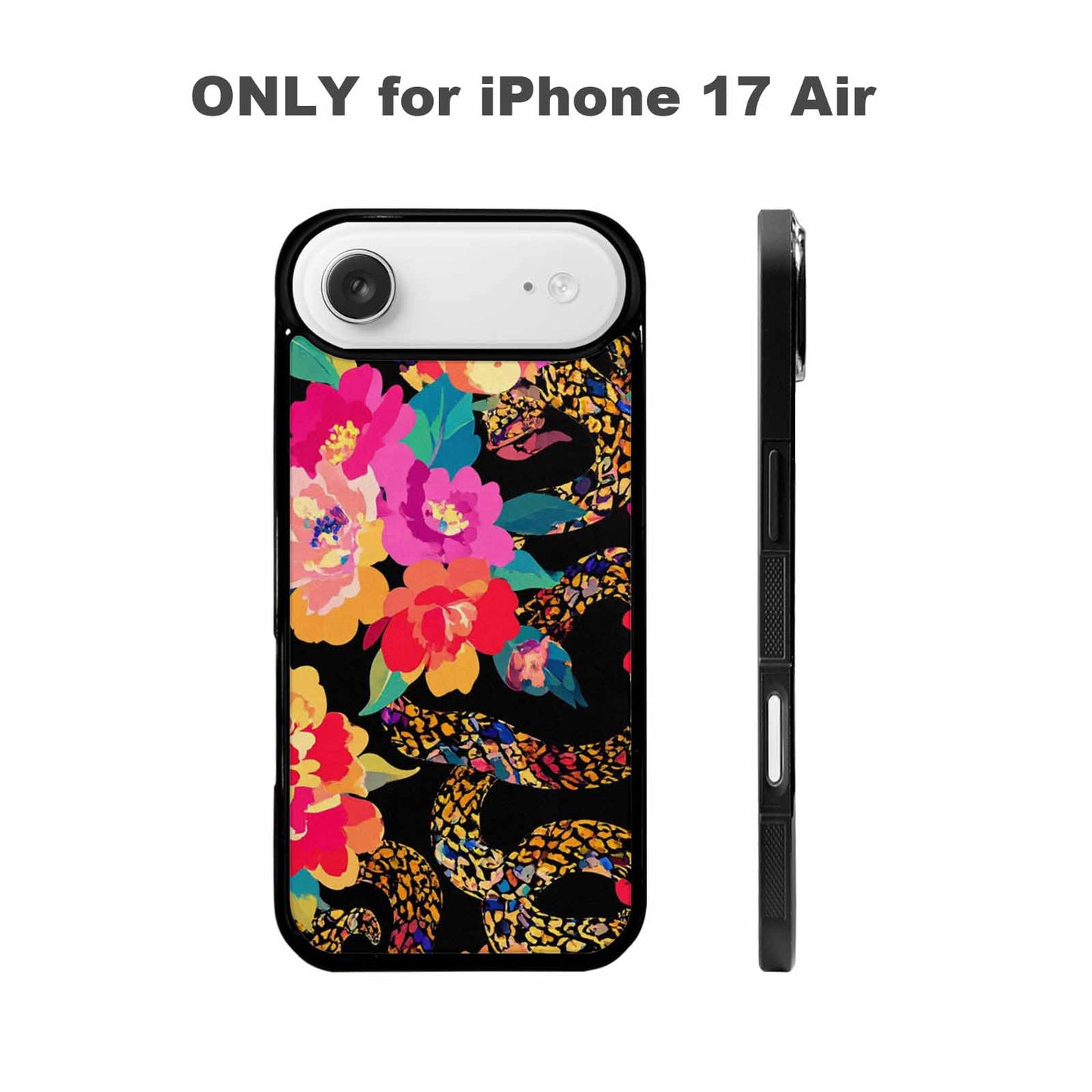 iPhone 17 Air Case — Snakes Print Floral Seamless Pattern Floral, Personalized Phone Case