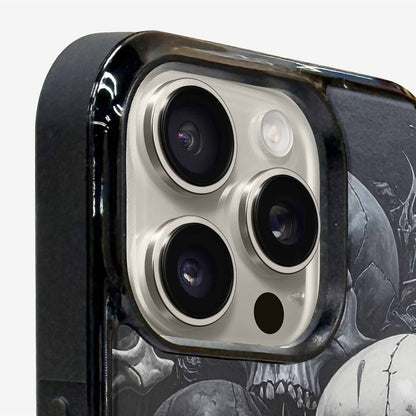 iPhone 16 Pro Max Case — Grey Dark Black And Grey Tones, Personalized Phone Case
