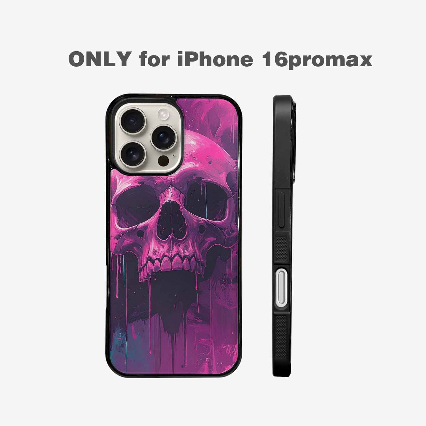 iPhone 16 Pro Max Case — 1000\'s Of Skulls Overlapping Each Other, Custom Print Case Cover