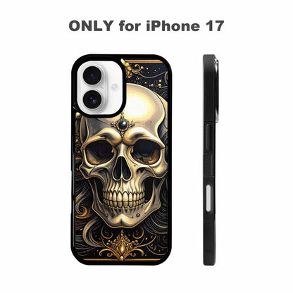 iPhone 17 Case — Skull Dark Art Gothic Print Gothic, Custom Made Phone Cover