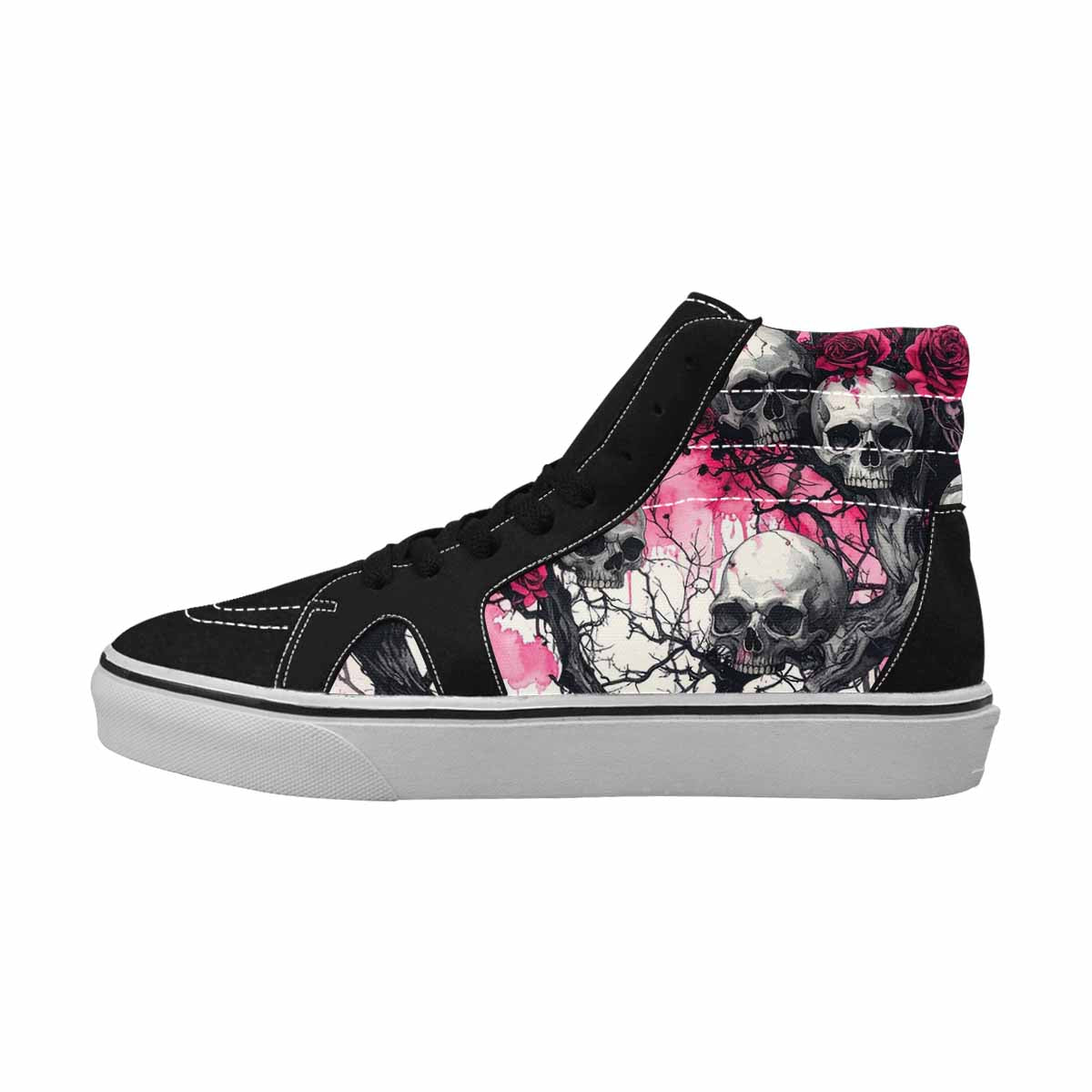 MEN'S Skull Roses High Top Canvas Dreamcore Custom Shoes