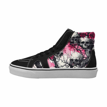 MEN'S Skull Roses High Top Canvas Dreamcore Custom Shoes
