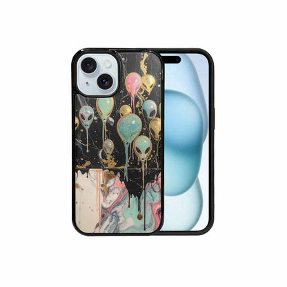 iPhone 15 Case — Aliens Marblemelting Aliens Pa 7eb Personalized, Unique Phone Case Design