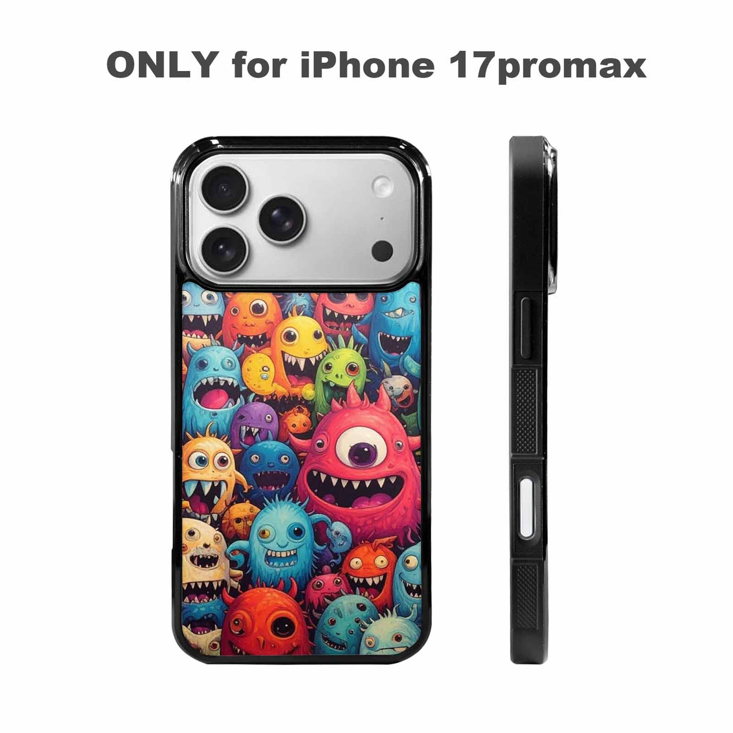 iPhone 17 Pro Max Case — Monsters (general) Cartoon Monsters Cartoon Cute, Customized Protective Case