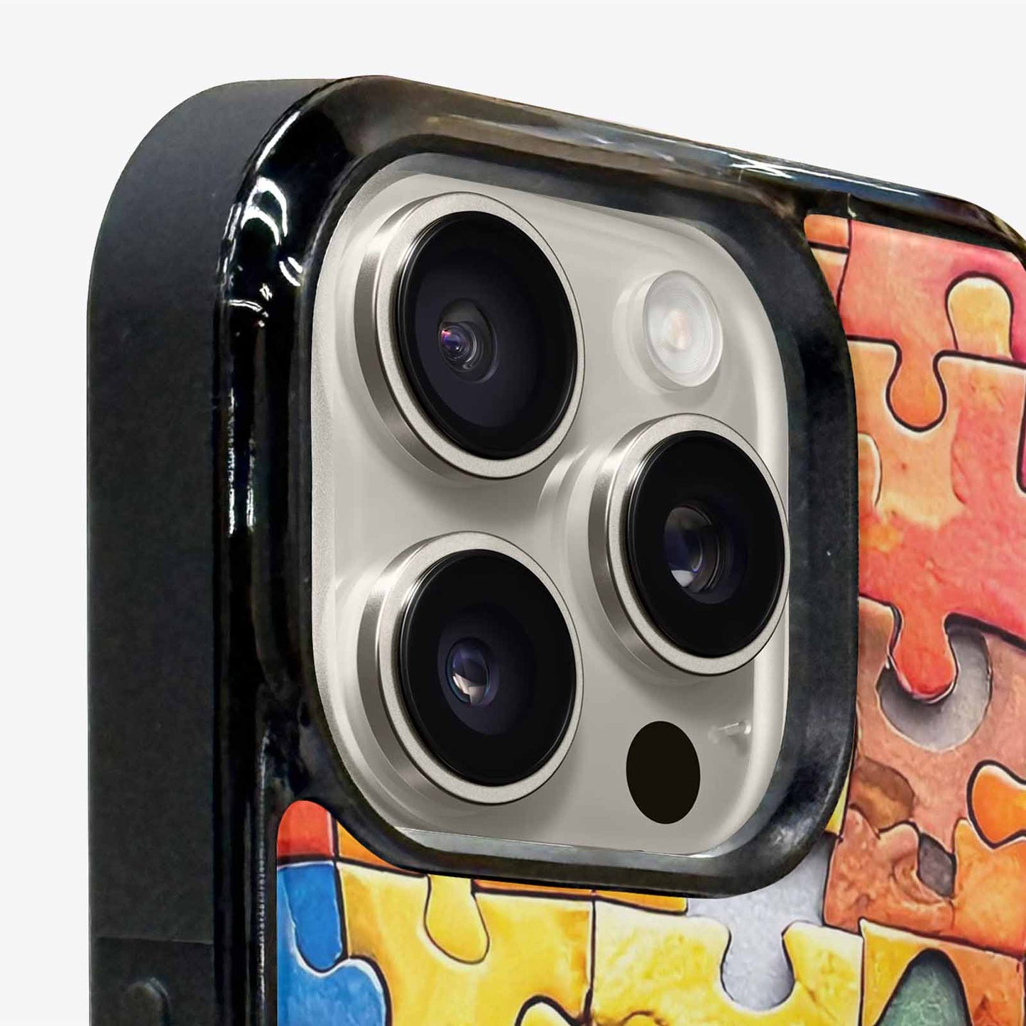 iPhone 16 Pro Case — Autism Puzzle Pieces Puzzle Piece Pattern, Unique Phone Case Design