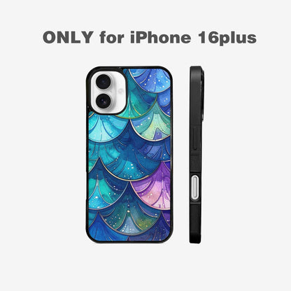 iPhone 16 Plus Case — Mermaid Scale, Custom Art Phone Cover