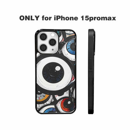 iPhone 15 Pro Max Case — Googly Cartoon Eyeballs, Custom Made Phone Cover
