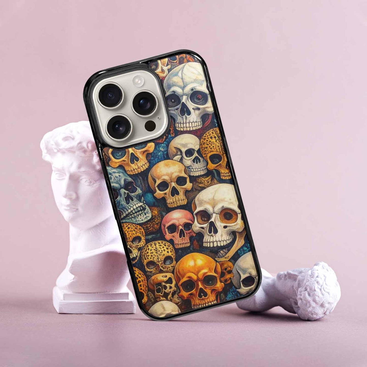 iPhone 16 Pro Case — Skulls Animal Printskulls Patt 0h1, Custom Art Phone Cover