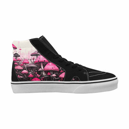 MEN'S Rainbow Drip Mushrooms High Top Canvas Grunge Custom Shoes