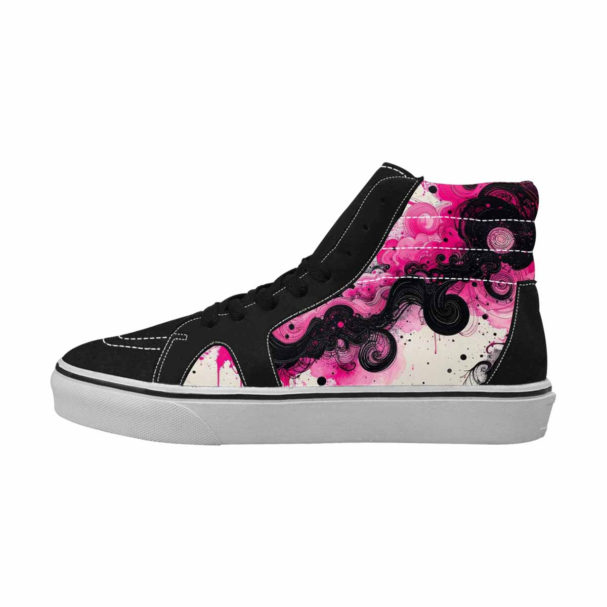 MEN'S Van Gogh Swirl High Top Canvas Melting Art Custom Sneakers