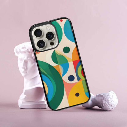 iPhone 16 Pro Case — 1960s Mod Cartoon Art Pattern, Custom Art Phone Cover