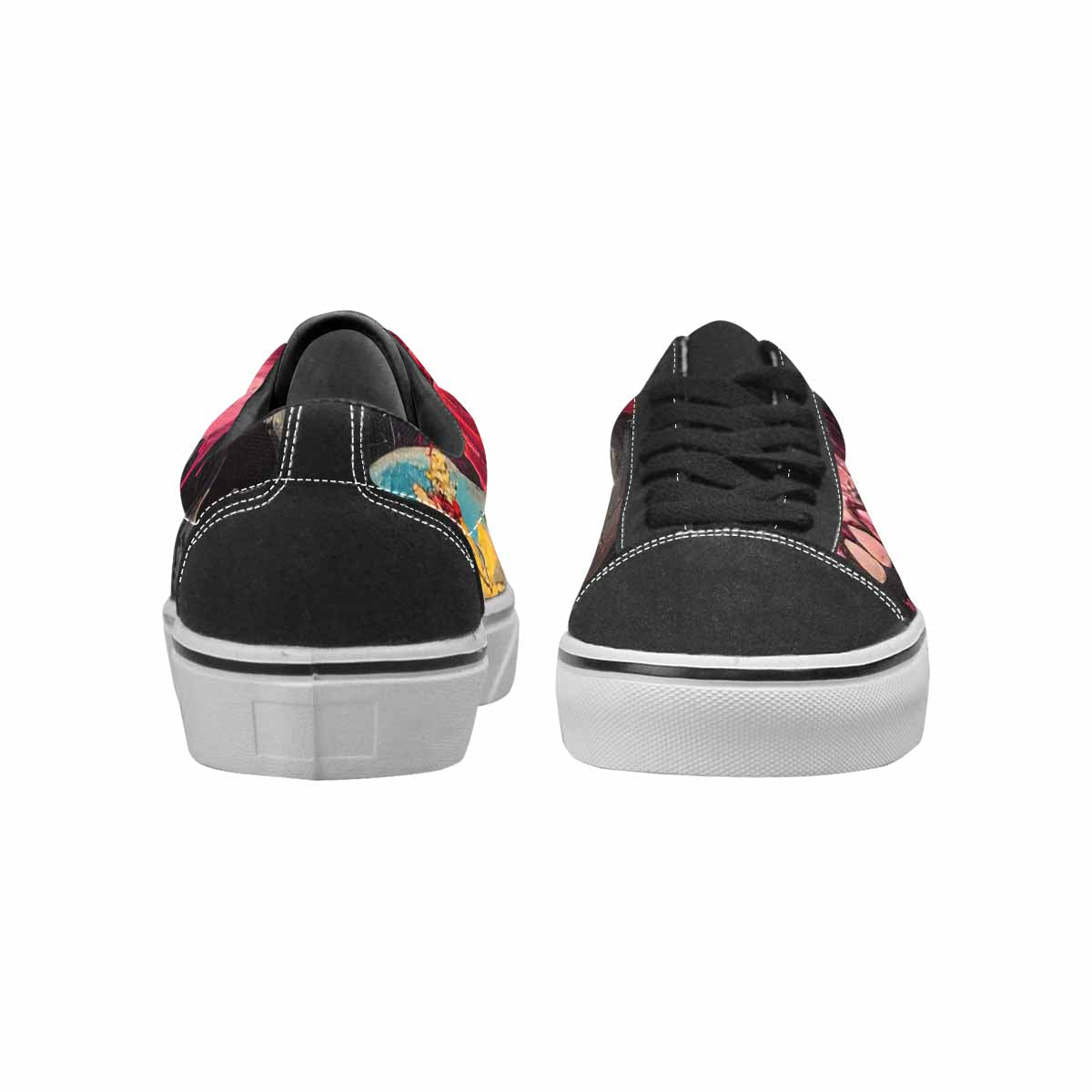 WOMEN'S Skulls Roses Melting Skulls Lace-Up Canvas Cottagecore Sneakers