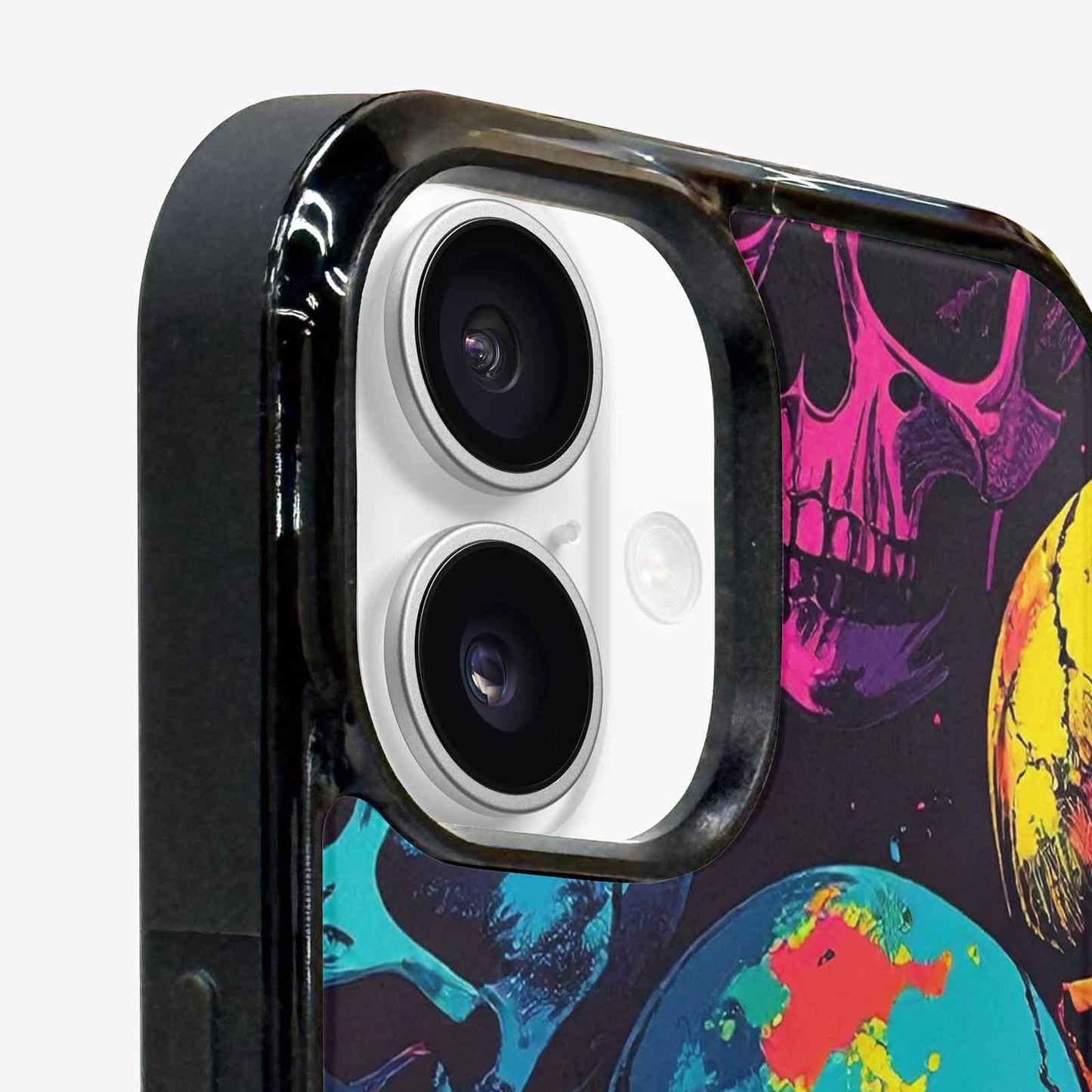 iPhone 16 Plus Case — 1000s Of Skulls Digital Camo Drip, Personalized Phone Case