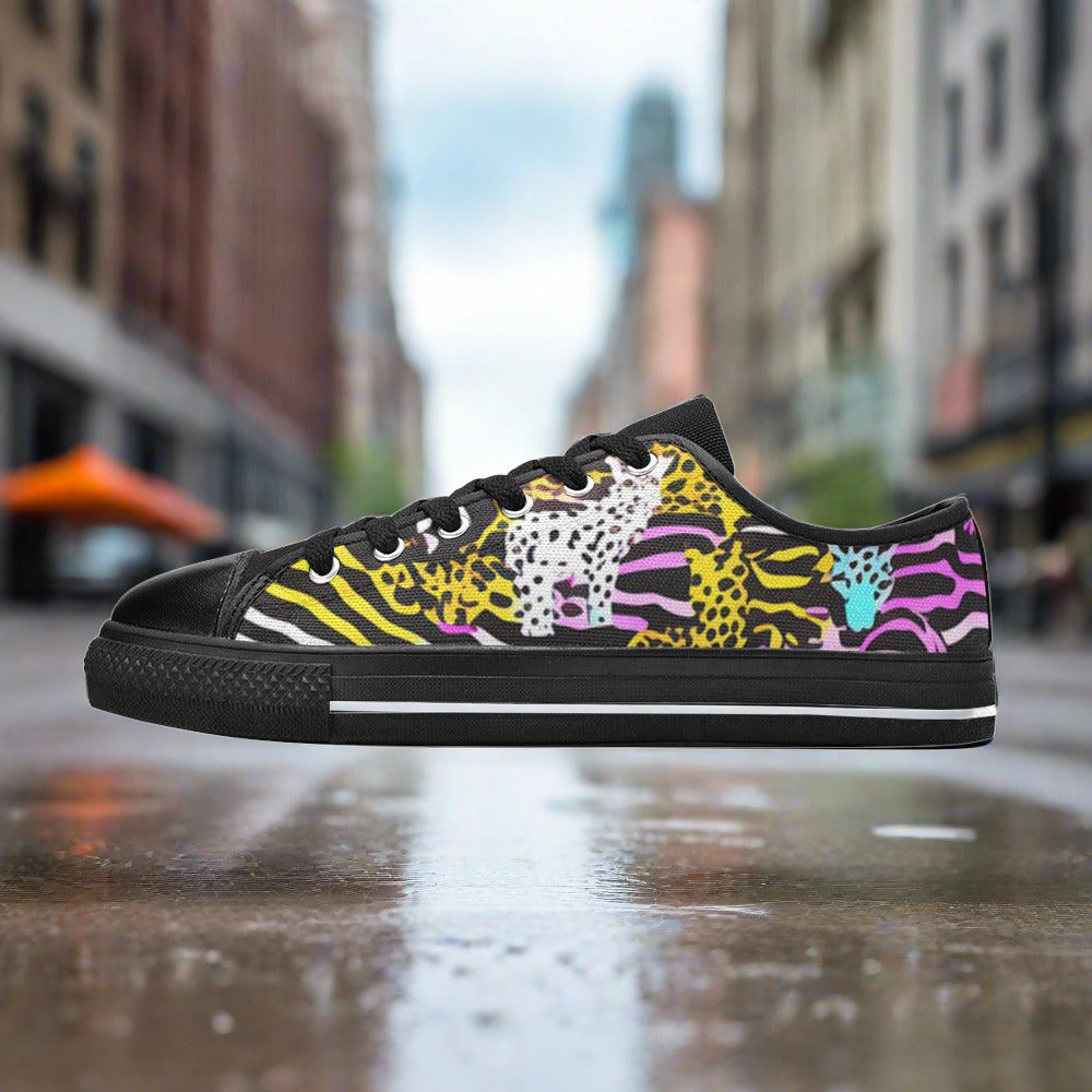 Cherry Blossom Jewel Rich Custom MEN Bold Art - Freaky Shoes | Custom Art Sneakers