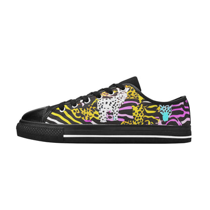 MEN'S Neon Animal Print Canvas Aesthetic Shoes