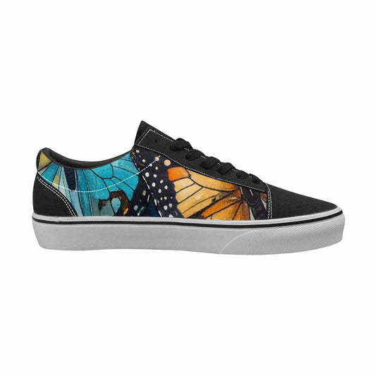 WOMEN'S Butterfly Wing Canvas Lace-Up Neon Fantasy Sneakers