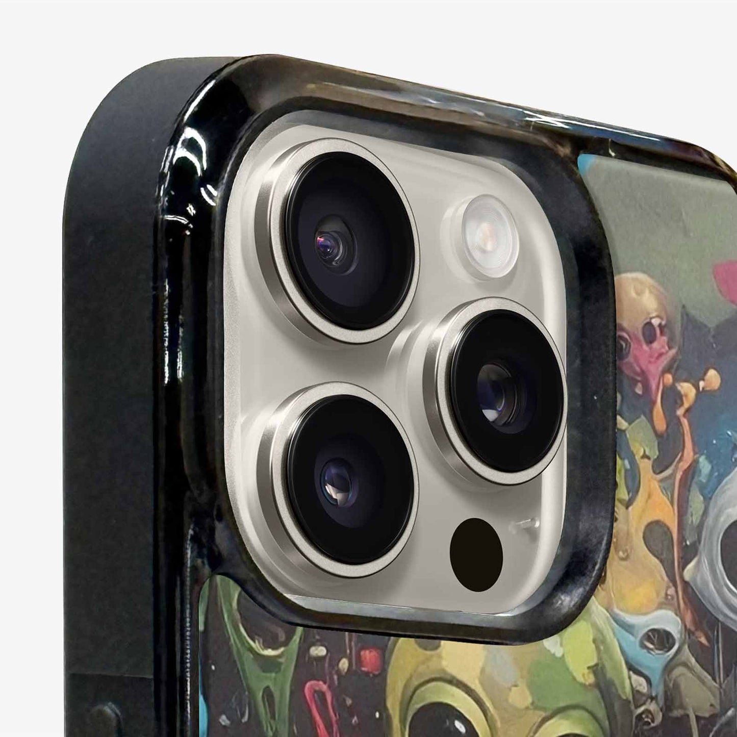 iPhone 16 Pro Case — Aliens Camomelting Aliens Patt, Customized Protective Case