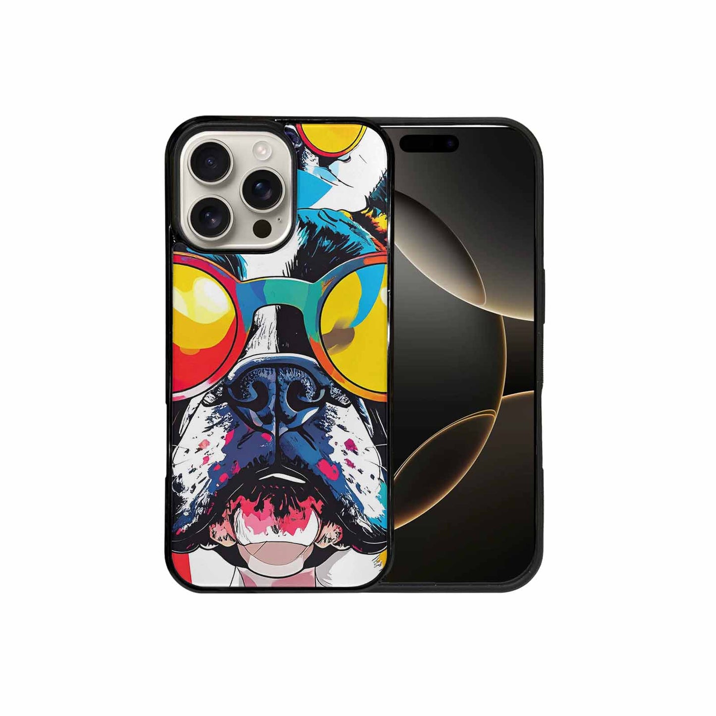 iPhone 16 Pro Max Case — French Bulldog Pop Art Pattern, Custom Print Case Cover