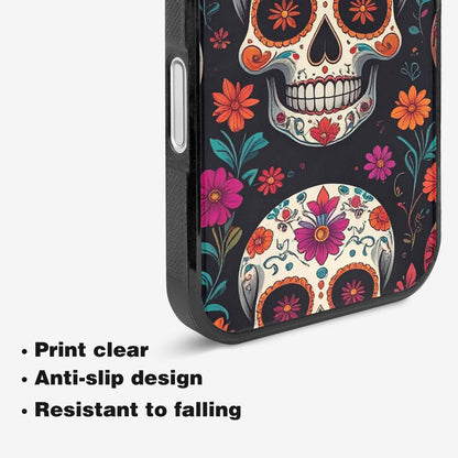 iPhone 16 Plus Case — Dia De Los Muertos Sugar Skull, Custom Phone Case
