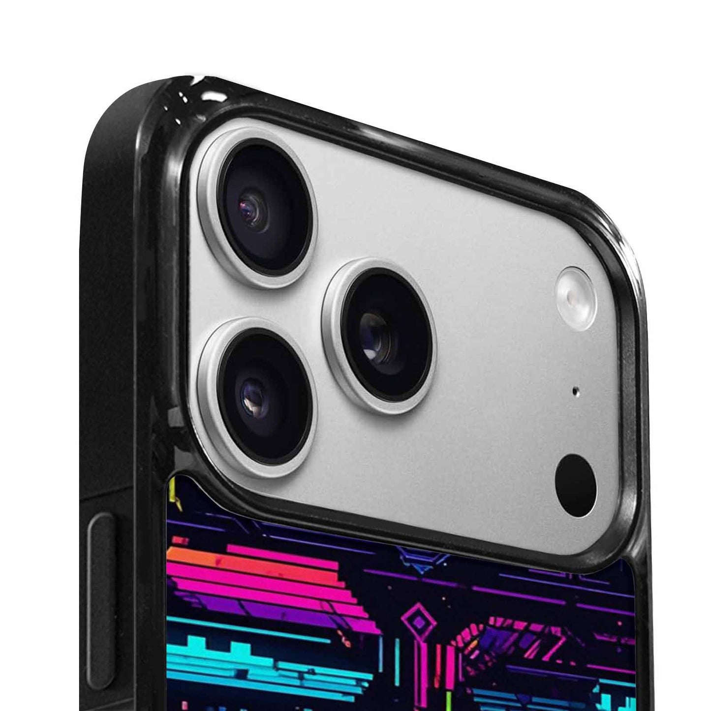 iPhone 17 Pro Case — Retro Pixel Art Pattern Bit Retro, Personalized Phone Case