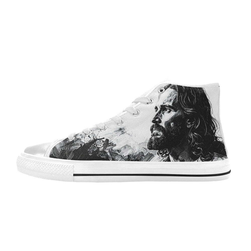 WOMEN'S Jesus2 High Top Canvas Vibrant Chaos Sneakers