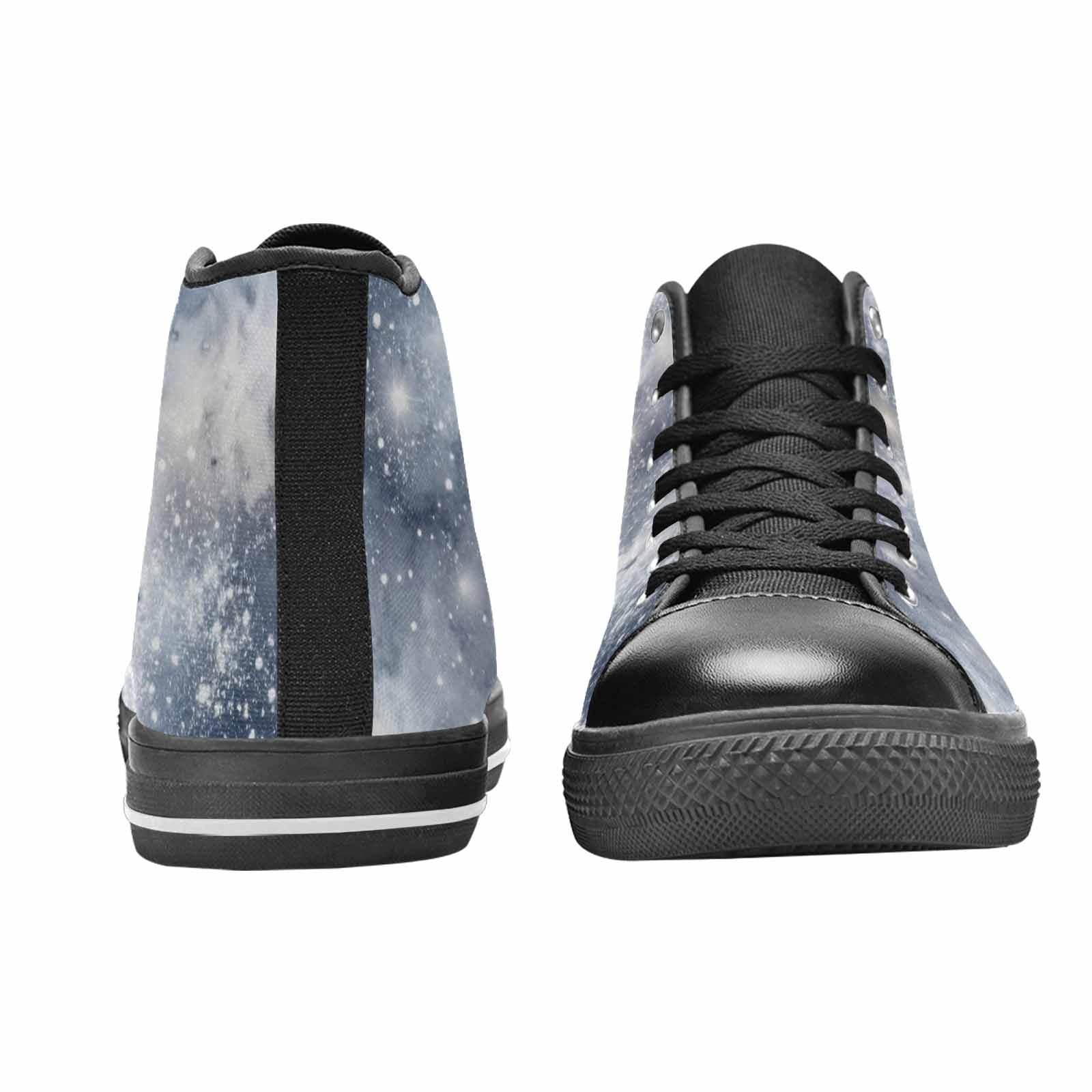 WOMEN'S Galaxy Art - High Top Canvas Neon Fantasy Shoes