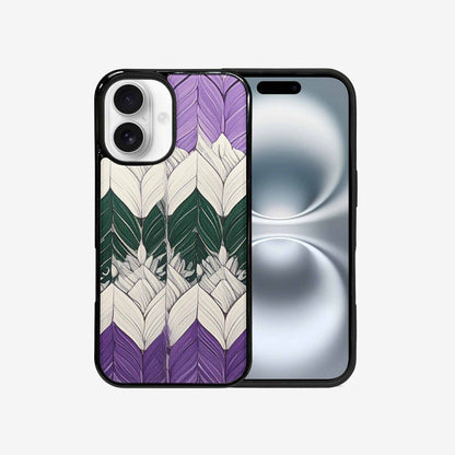 iPhone 16 Case — Genderqueer Flag Color Theme Small Rainbow, Customized Protective Case