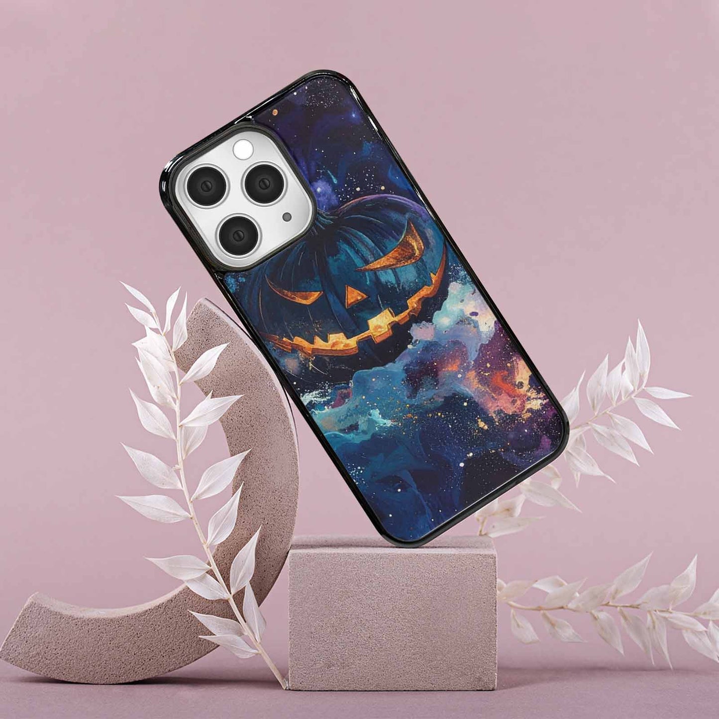 iPhone 15 Pro Max Case — Eamless Repeating Pattern Of Overlapping Pumpkin, Customized Protective Case