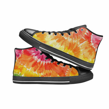 MEN'S Tie Dye - High Top Canvas Y2K Custom Sneakers