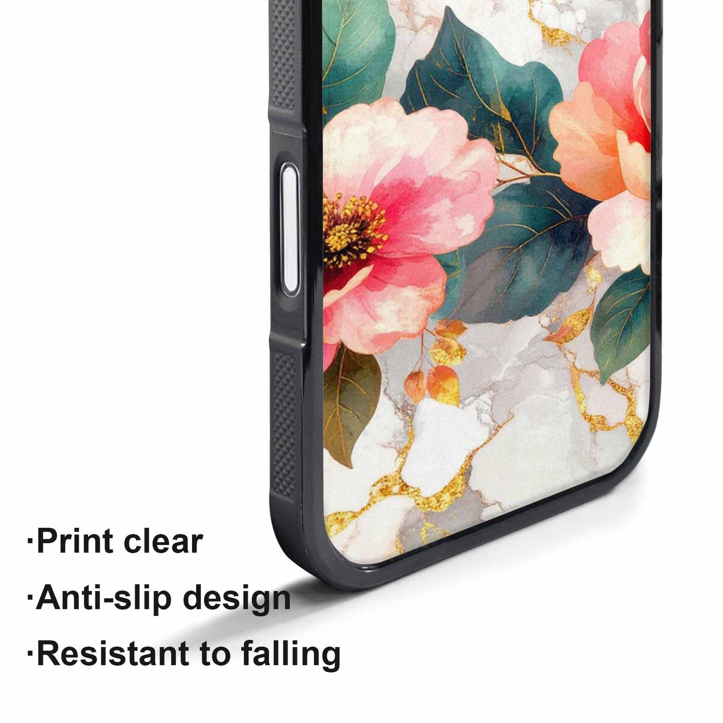 iPhone 17 Air Case — Marble Floral Art Seamless Pattern Floral, Custom Phone Case