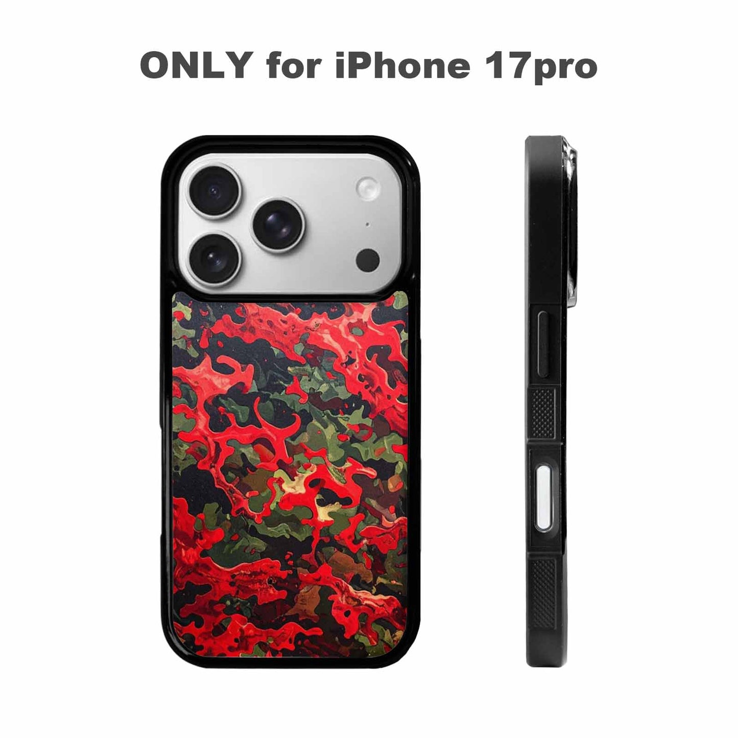 iPhone 17 Pro Case — Small Military Camouflage Blotch Pattern Camo, Original Design Phone Case